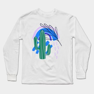 Abstract tropical print Long Sleeve T-Shirt